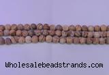 CPT522 15.5 inches 8mm round matte picture jasper beads