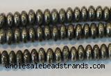 CPY101 15.5 inches 3*6mm rondelle pyrite gemstone beads wholesale