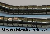 CPY117 15.5 inches 5*10mm heishi pyrite gemstone beads wholesale