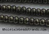 CPY421 15.5 inches 2.5*4mm rondelle pyrite gemstone beads