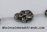 CPY562 15.5 inches 13*18mm skull pyrite gemstone beads