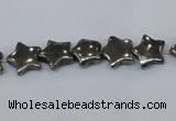 CPY657 15.5 inches 10*10mm star pyrite gemstone beads