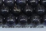 CPY775 15.5 inches 14mm round pyrite gemstone beads wholesale