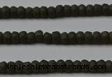 CPY810 15.5 inches 2*3mm faceted rondelle matte pyrite beads