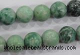 CQJ05 15.5 inches 12mm round Qinghai jade beads wholesale