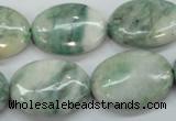 CQJ56 15.5 inches 18*25mm oval Qinghai jade beads wholesale