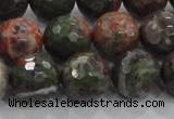 CRA105 15.5 inches 16mm faceted round rainforest agate beads