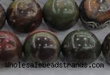 CRA117 15.5 inches 20mm round rainforest agate beads