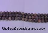 CRA120 15.5 inches 4mm round matte rainforest agate beads