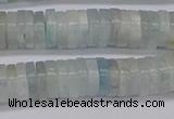 CRB1003 15.5 inches 2*7mm heishi aquamarine beads wholesale