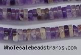 CRB1005 15.5 inches 2*4mm heishi dogtooth amethyst beads wholesale