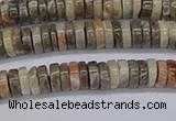 CRB1010 15.5 inches 2*4mm heishi chrysanthemum agate beads