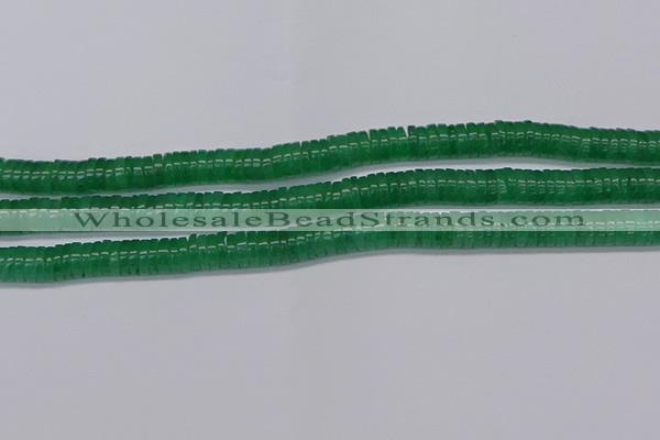 CRB1031 15.5 inches 2*5mm heishi green aventurine beads wholesale