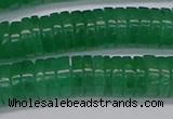 CRB1033 15.5 inches 2*7mm heishi green aventurine beads wholesale