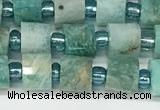 CRB1068 15.5 inches 4*6mm - 5*6mm faceted tyre amazonite beads