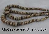 CRB1109 15.5 inches 5*8mm - 9*18mm rondelle chrysanthemum agate beads