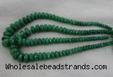 CRB1127 15.5 inches 5*8mm - 9*18mm faceted rondelle green aventurine beads