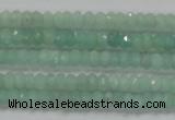 CRB115 15.5 inches 3*4.5mm faceted rondelle amazonite beads