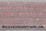 CRB119 15.5 inches 3*5mm faceted rondelle rose quartz beads