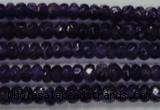 CRB121 15.5 inches 4*6mm faceted rondelle amethyst beads