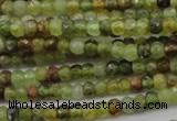 CRB122 15.5 inches 2.5*3.5mm faceted rondelle green garnet beads