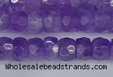 CRB1275 15.5 inches 5*8mm faceted rondelle lavender amethyst beads