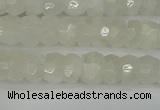 CRB1278 15.5 inches 4*6mm faceted rondelle white moonstone beads