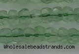 CRB1458 15.5 inches 4*6mm faceted rondelle green fluorite beads