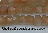 CRB1468 15.5 inches 4*6mm faceted rondelle moonstone beads