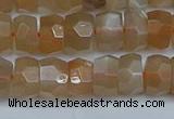 CRB1469 15.5 inches 5*8mm faceted rondelle moonstone beads