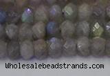 CRB1852 15.5 inches 4*6mm faceted rondelle labradorite beads