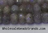 CRB1853 15.5 inches 5*8mm faceted rondelle labradorite beads