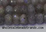 CRB1854 15.5 inches 6*10mm faceted rondelle labradorite beads