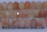 CRB1870 15.5 inches 2.5*4mm faceted rondelle sunstone beads