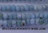 CRB1893 15.5 inches 2*3mm faceted rondelle larimar beads