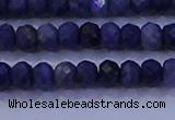 CRB1904 15.5 inches 2.5*4mm faceted rondelle sapphire beads