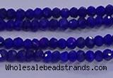 CRB1909 15.5 inches 2*3mm faceted rondelle lapis lazuli beads