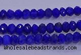 CRB1910 15.5 inches 2.5*4mm faceted rondelle lapis lazuli beads