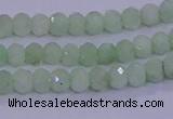 CRB1913 15.5 inches 2.5*4mm faceted rondelle green opal beads