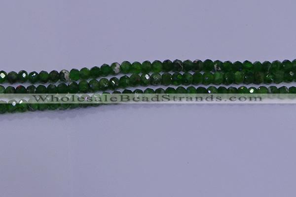 CRB1921 15.5 inches 2*3mm faceted rondelle diopside beads