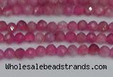 CRB1935 15.5 inches 2*3mm faceted rondelle pink tourmaline beads