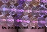 CRB1943 15.5 inches 4*6mm faceted rondelle ametrine beads