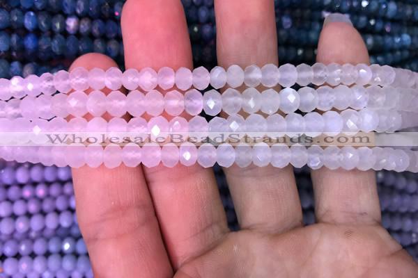 CRB1962 15.5 inches 4*6mm faceted rondelle white moonstone beads