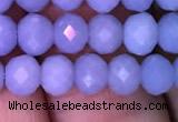 CRB1983 15.5 inches 4*6mm faceted rondelle blue angel skin gemstone beads