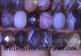 CRB1994 15.5 inches 4*6mm faceted rondelle Botswana agate beads