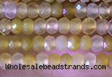 CRB2217 15.5 inches 2*3mm faceted rondelle yellow opal beads