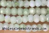 CRB2229 15.5 inches 2*3mm faceted rondelle prehnite beads