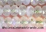 CRB2273 15.5 inches 4*6mm faceted rondelle prehnite beads