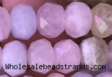 CRB2278 15.5 inches 5*8mm faceted rondelle morganite beads