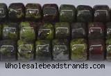 CRB2506 15.5 inches 6*8mm rondelle dragon blood jasper beads